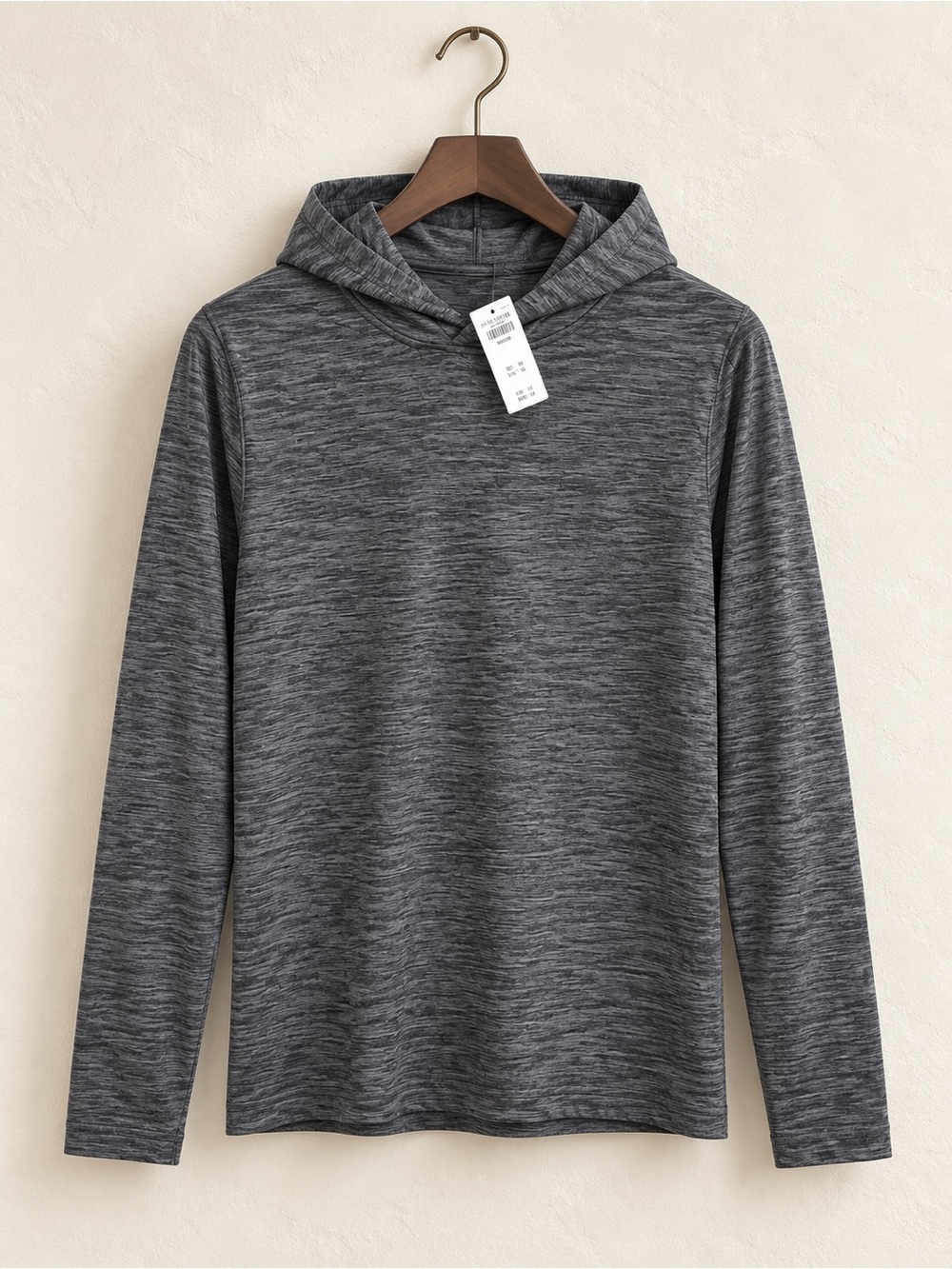 NWT Abercrombie Fitch Soft A&F Air Knit Hooded Shirt Men M Gray